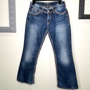 Women's Silver Jeans Co. Suki Flap - Bootcut - Dark Indigo Wash W29 / L32